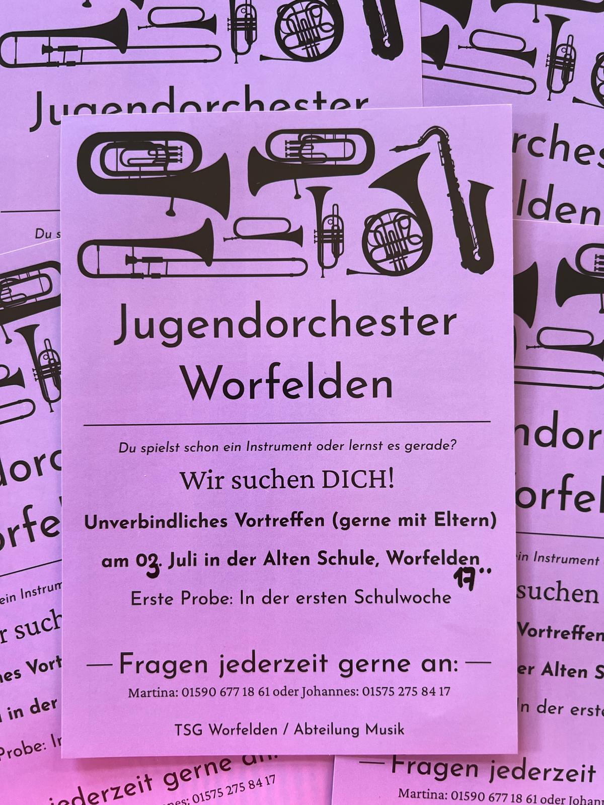 Jugendorchester Worfelden : Wir suchen DICH!